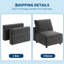 Canapé modulaire de 105 pouces, canapé en L en velours à 4 places avec port de charge et coussins moelleux, canapé à siège profond moderne et confortable-323642836
