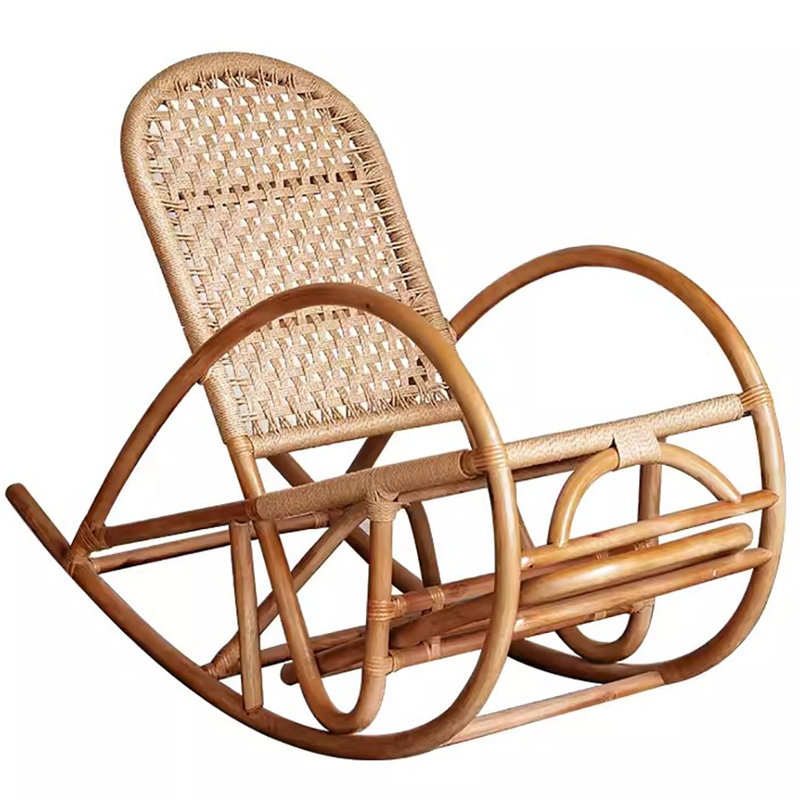 Chaise berçante en bois massif Pure