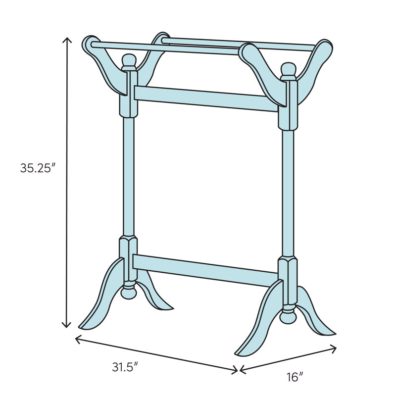 Aagam Iron Scroll Quilt Rack