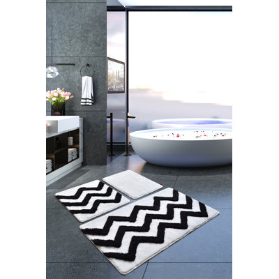 Ensemble de tapis de bain 3 pièces Bozarth
