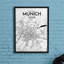 Munich City Map - No Frame Print-615955875