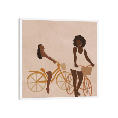 Biking by Sarah Dahir - Painting on Canvas