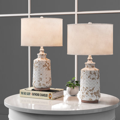 Rustic Resin Table Lamp