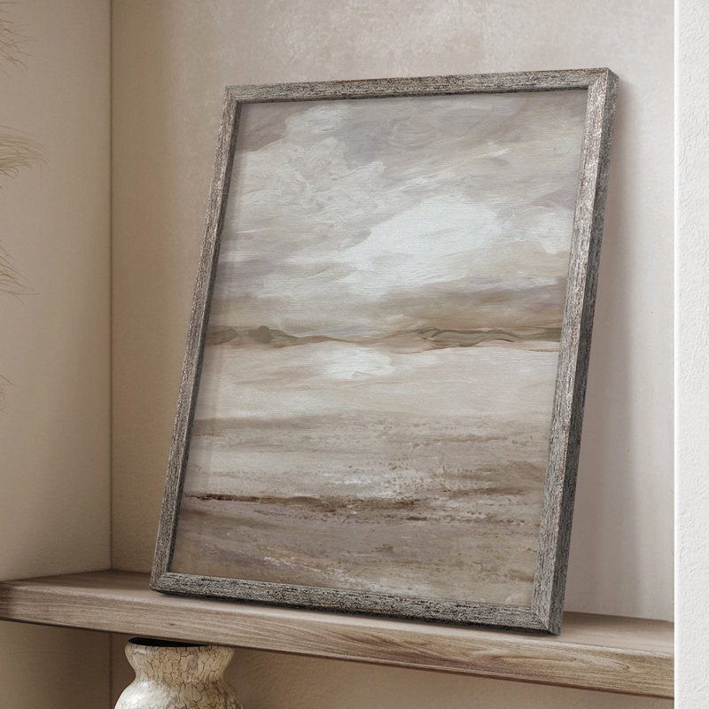 «Neutral Dunes», reproduction encadrée - bois massif, H 21 po x l 17 po