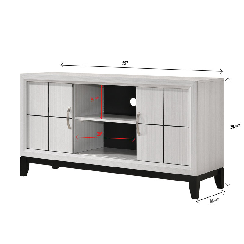 Ensemble de chambre à coucher à panneau de craie Yadier Aubrey, 4 Pcs: Bed, Nightstand, 2 Dressers, Lit simple, Craie