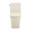 Toilette carrée encastrée à gauche à une pièce Concorde 1,28 gpc en bisque-1125190075-1125190087