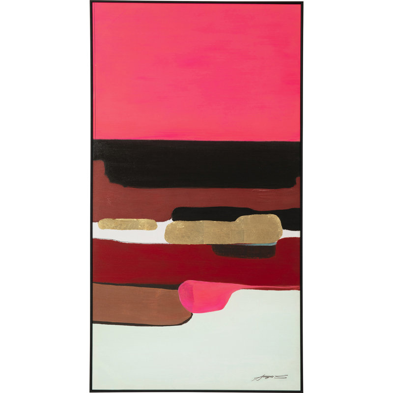 Abstract Shapes - Single Picture Frame Painting on Canvas
