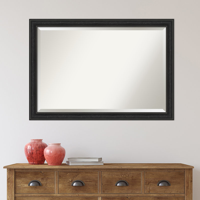 Miroir mural Mcbrayer, 28 po x 40 po, Noir