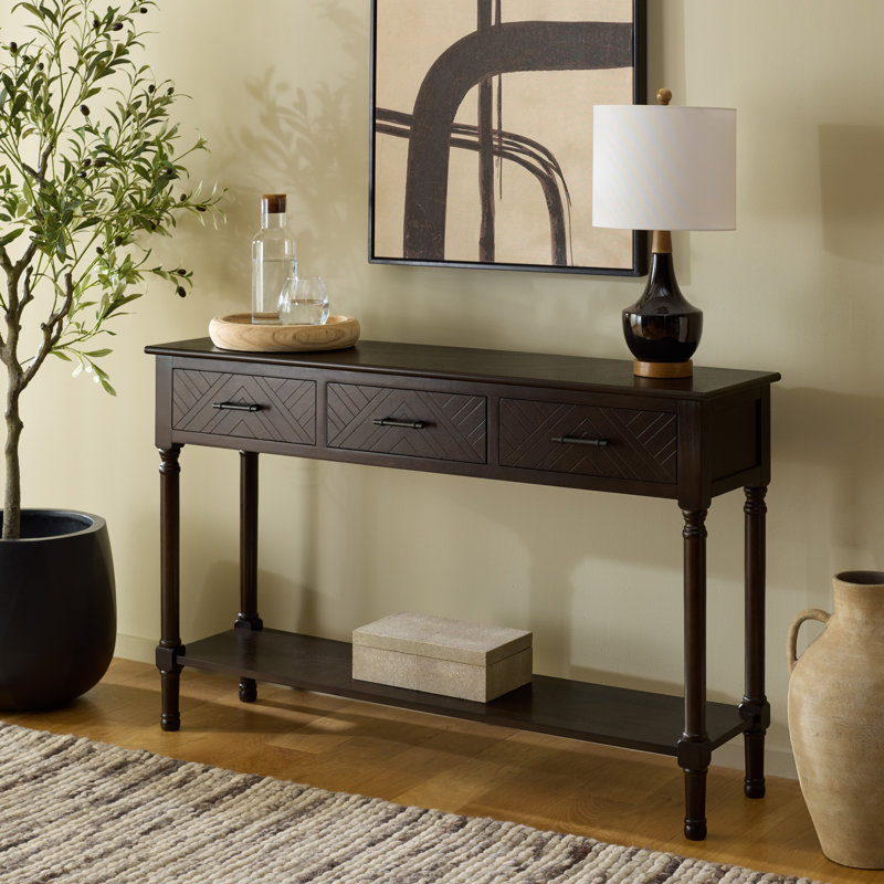 Chupp 47.25" Console Table, Dark Chocolate