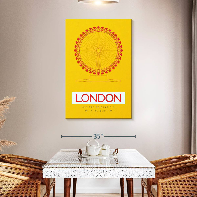 Aime London coordates - London Eye, H 48 po x l 32 po