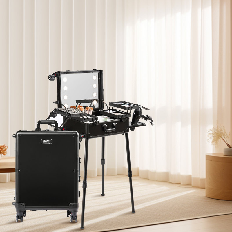 Boîte de rangement pour maquillage professionnelle VEVOR
