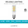 4.2 Watt (40 Watt Equivalent), T4 LED, Dimmable Light Bulb, E12/Candelabra Base