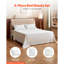 4-Piece Queen Bed Sheet Set 100% Rayon From Bamboo Fibre Bedding Set with 16" Deep Pocket