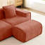 Velours rouge, tissu de qualité, résistance à l'usure et au froissement, passepoil français pour un look attrayant, sièges surdimensionnés relaxants confortablement, conception modulaire désossée, installation simple et rapide, haute-752935345