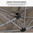 Shalonte 132'' Cantilever Umbrella with Crank Lift Counter Weights with Base in Ground-648751394