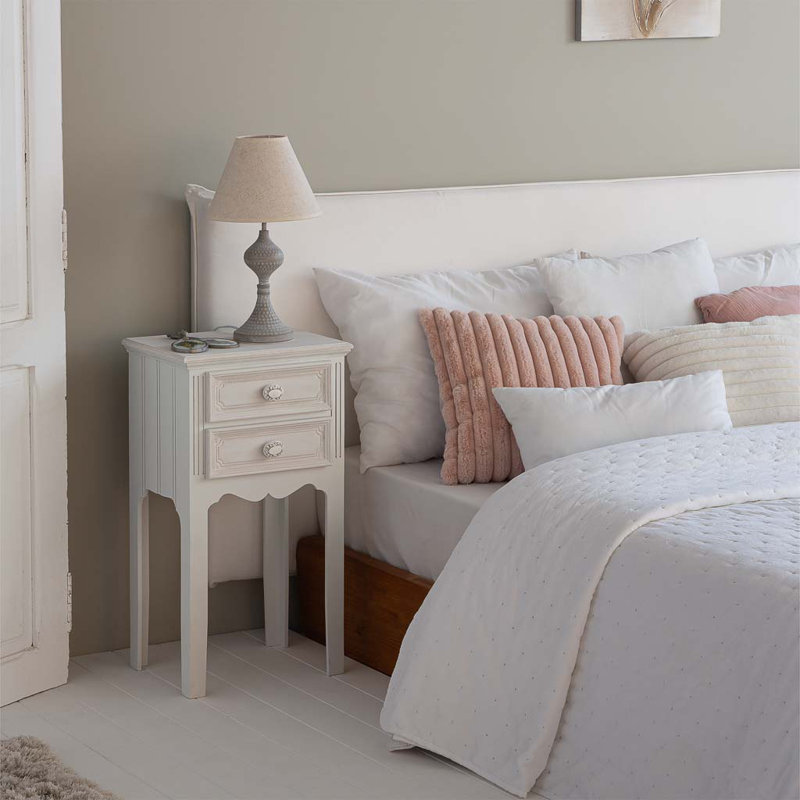 Kristy 38cm W Manufactured Wood Bedside Table