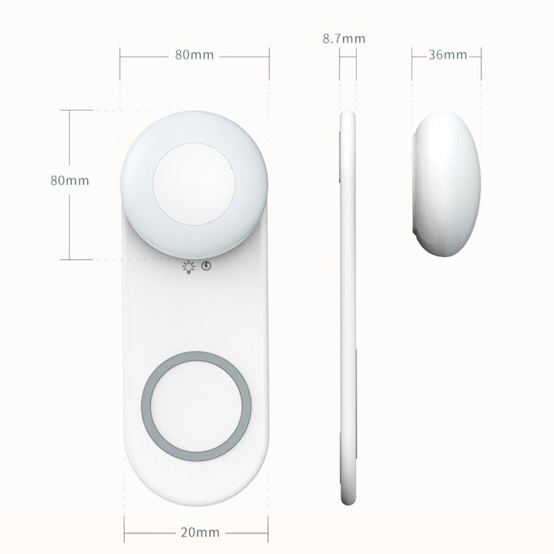 2-In-1 LED Bedside Lamp With Wireless Charger