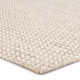 Midford Geometric Hand-Woven Flatweave Wool Beige Area Rug