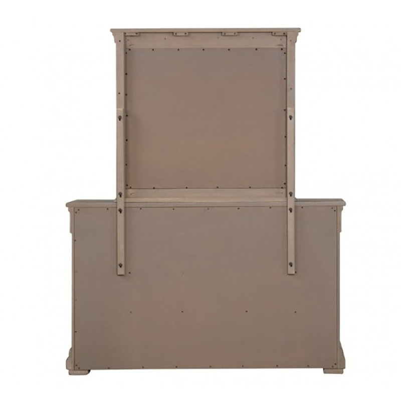 Commode 9 tiroirs avec miroir Dominyka