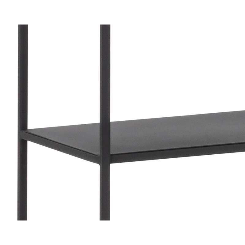 Mixt Etagere Bookcase, Black, 77" H x 60" W x 12" D