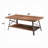 Janiyah 1-Shef Coffee Table in Weathered Oak and Sandy Black