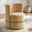 Chaises d'appoint tonneau en velours avec roulettes-406038452