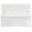 Lit escamotable simple avec bureau et tablettes de rangement, lit mural peu encombrant, blanc-688826888