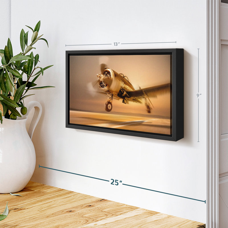 Art mural «Drifting Sports Plane», H 9 po x l 13 po