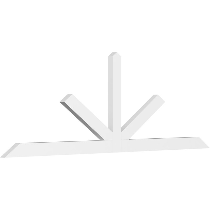 Support à pignon Saratoga, H 32 po x l 96 po (pas : 8/12), P 2 po x F 4 po, PVC
