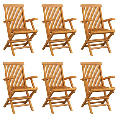 Chaise bistro d'extérieur pliante avec accoudoirs