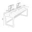 Bureau rectangulaire en bois massif brun clair-118614548-118614550