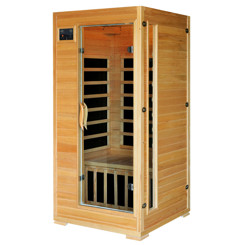 Heatwave 1-2 Person Hemlock Infrared Sauna with 4 Carbon Heaters