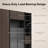 YTElantivo Large Office Storage Cabinet Wall with Glass Doors, Open Shelves, Drawers and Wardrobe