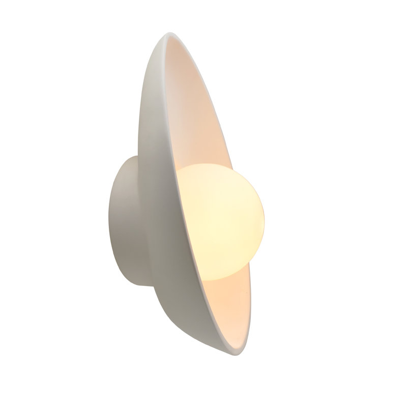 Azem Ceramic Wall Sconce, Bisque