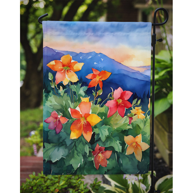Drapeau de jardin double en polyester H 15,5 po x l 11,25 po