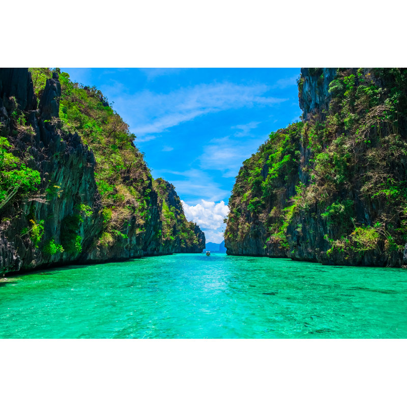 Paysage tropical - photographie sur toile tendue, L 48 po x H 32 po