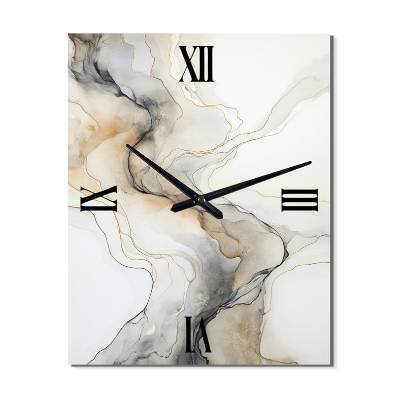 Coulten - Horloge murale abstraite surdimensionnée en marbre, Petit