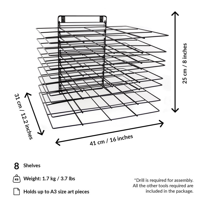 Metal Wall-Mounted Drying Rack