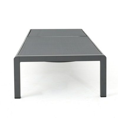 2 Gray Outdoor Mesh Chaise Lounge , Long-Lasting, Stylish - Gray, Build, Airy Cover
