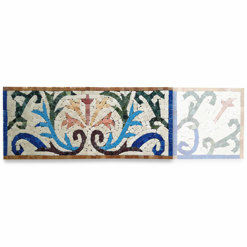 5.9 in. x 13.8 in. Marble Tile