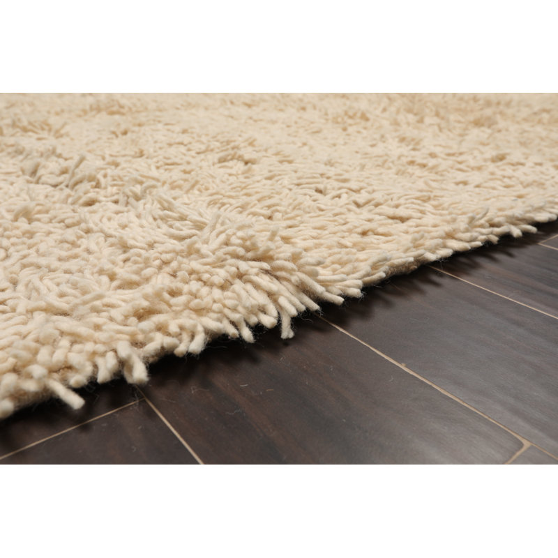 Wool Indoor Rug, Rectangle 9' x 12', Ivory 