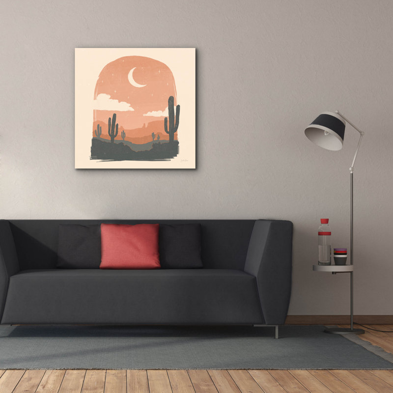 Art mural Union Rustic «Desert 2 Sq» par Janelle Penner, H 37 po x l 37 po x P 1,5 po