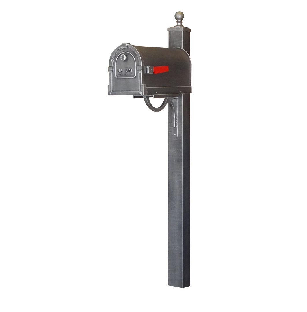 Savannah Aluminum Post Mounted Mailbox Special Lite Products Mailbox 