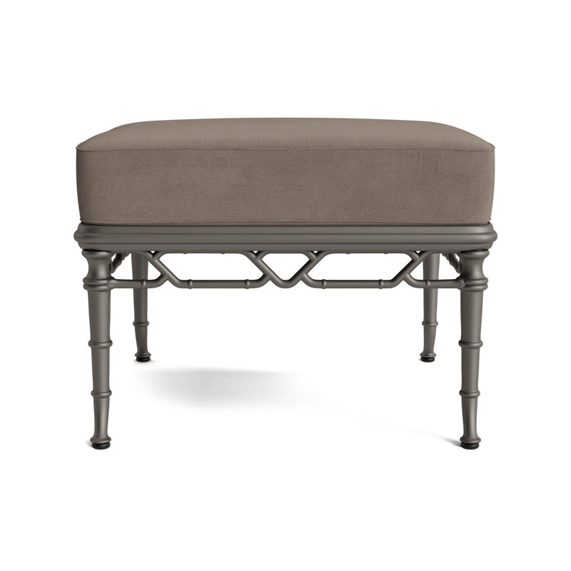 Calcutta Outdoor Ottoman, Mica, Fushion Dove