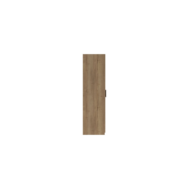 Harvey-Lee 3 Door Manufactured Wood Wardrobe, Natural Rustic Oak