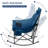  Oversize Folding Rocking Camping Chair For Outside Use With Cup Holder,Support 300 Lbs-926040588