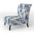 Motif victorien néo-classique bleu de cobalt sélectionné