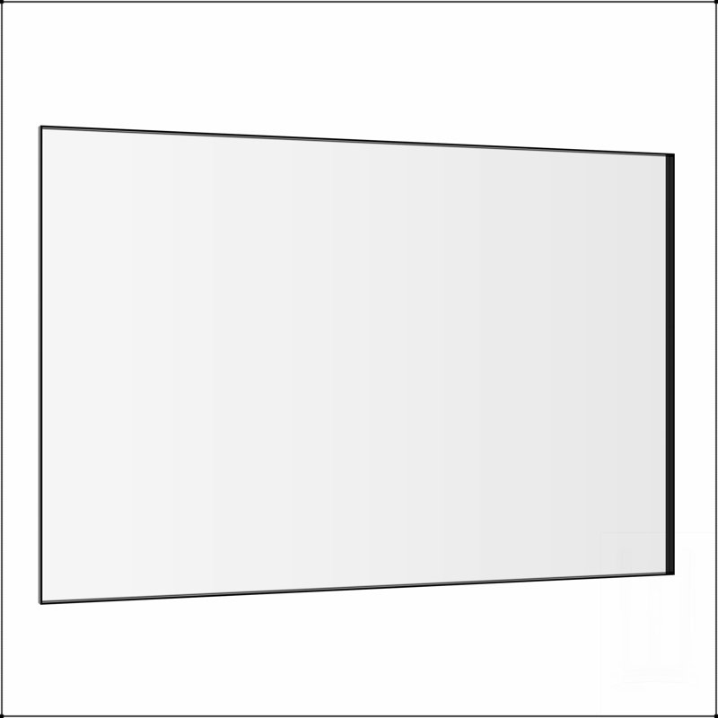 Miroir de salle de bain surdimensionné à fixation murale, suspension verticale / horizontale, miroir de corps pleine grandeur encadré en aluminium pour la maison