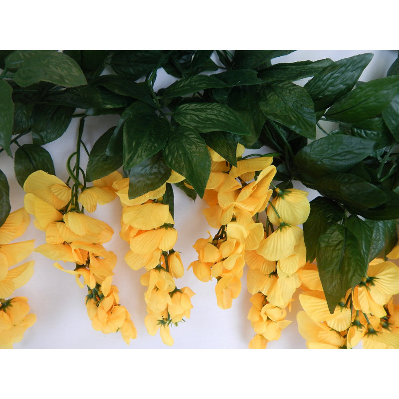 Guirlande 5,5 'Wisteria Blossom, Jaune / vert