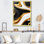 Vague liquide or noir et blanc dimension I sur toile